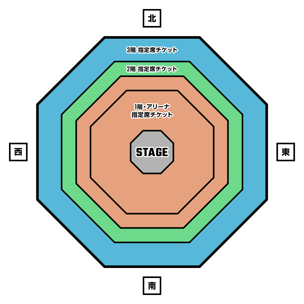 日本武道館_座席図